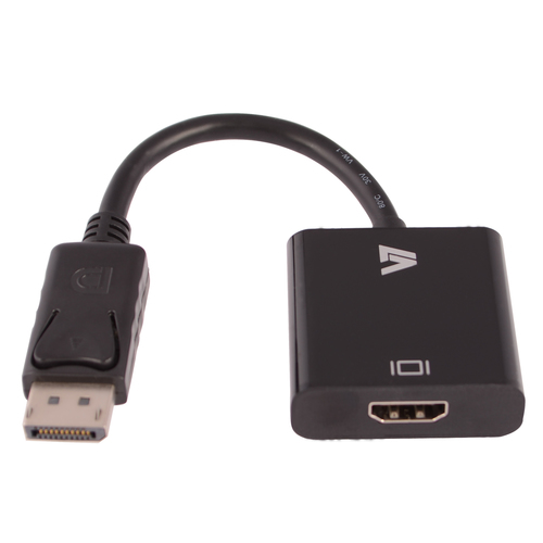 Bild von V7 Videoadapter DisplayPort (m) auf HDMI (f), schwarz