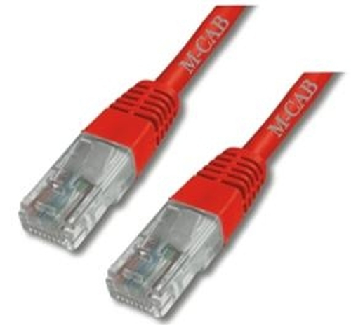 Bild von M-Cab CAT6 Netzwerkkabel U-UTP, PVC, 5 GBit, 1.00m, rot