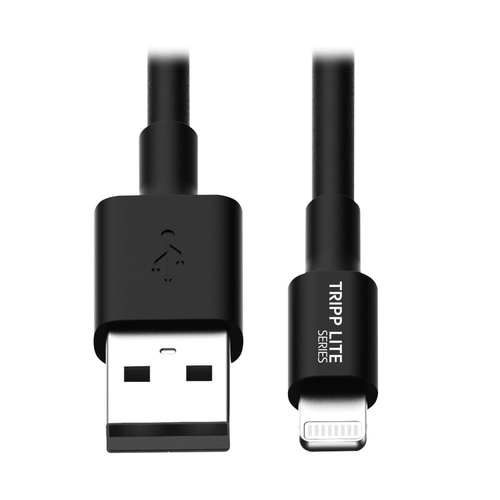 Bild von Tripp Lite M100-003-BK USB-A-zu-Lightning Sync/Ladekabel (Stecker/Stecker) – MFi-zertifiziert, schwarz, 0,9 m