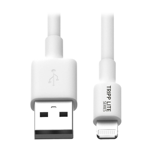 Bild von Tripp Lite M100-003-WH USB-A-zu-Lightning Sync/Ladekabel (Stecker/Stecker) – MFi-zertifiziert, Weiß, 0,9 m