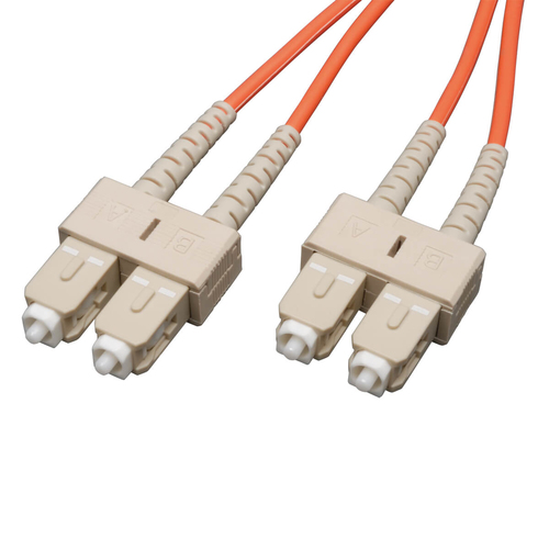 Bild von Tripp Lite N306-25M InfiniBand/Glasfaserkabel 2x SC OFNR Beige, Orange