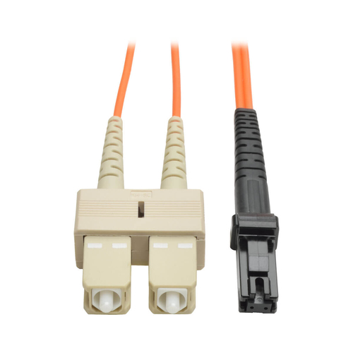 Bild von Tripp Lite N310-003 InfiniBand/Glasfaserkabel 1 m MT-RJ 2x SC OFNR Beige, Schwarz, Orange