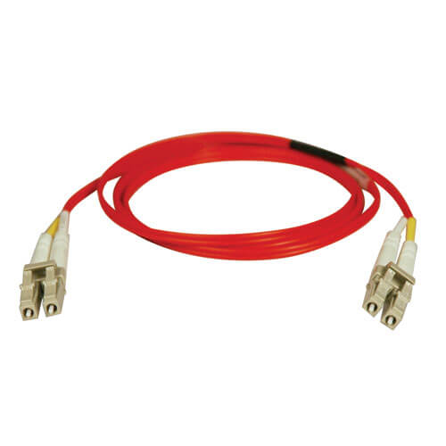 Bild von Tripp Lite N320-01M-RD InfiniBand/Glasfaserkabel 1 m 2x LC OFNR Grau, Rot