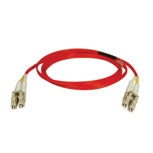 Bild von Tripp Lite N320-03M-RD InfiniBand/Glasfaserkabel 3 m 2x LC OFNR Grau, Rot