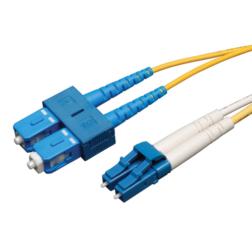 Bild von Tripp Lite N366-25M InfiniBand/Glasfaserkabel 2x LC 2x SC OFNR Blau, Gelb