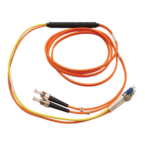 Bild von Tripp Lite N422-01M InfiniBand/Glasfaserkabel 1 m 2x LC 2x ST Schwarz, Blau, Grau, Orange, Gelb