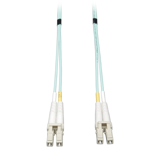 Bild von Tripp Lite N820-03M 10Gb Duplex Multimode 50/125 OM3 LSZH Fiber Patch Cable (LC/LC) - Aqua, 3 m (10 ft.)