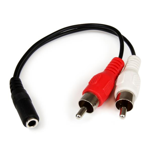 STARTECH 6IN 3.5MM TO RCA AUDIO CABLE