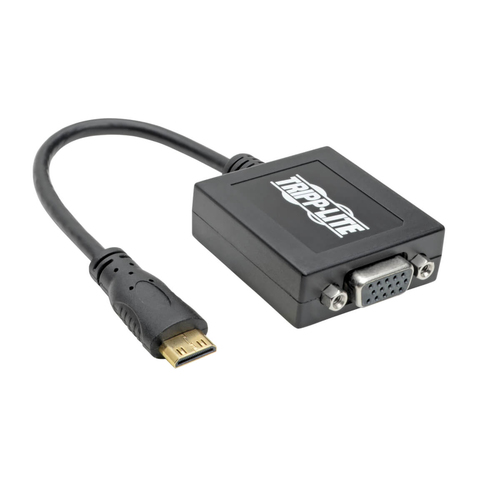 Bild von Tripp Lite P131-06N-MINI Videokabel-Adapter 0,1524 m Mini HDMI VGA (D-Sub) Schwarz