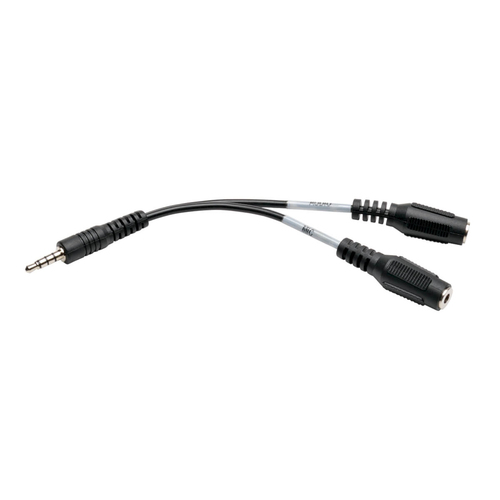 Bild von Tripp Lite P318-06N-MFF Audio-Kabel 0,1524 m 3.5mm 2x3.5mm Schwarz