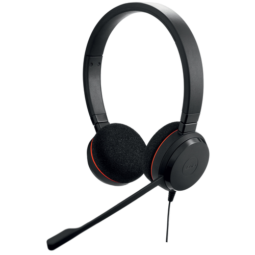 Bild von Jabra Evolve 20 MS Stereo Kopfhörer Kabelgebunden Kopfband Büro/Callcenter USB Typ-A Schwarz