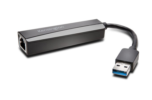 Bild von Kensington UA0000E USB-A-Ethernet-Adapter – schwarz