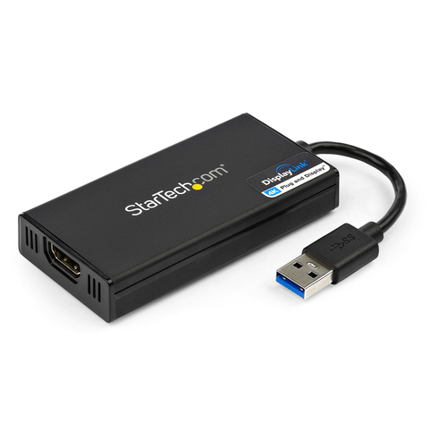 Bild von StarTech.com USB 3.0 auf HDMI Adapter - 4K 30Hz Ultra HD - DisplayLink zertifiziert - USB-A auf HDMI Display Adapter Konverter für Monitor - Externe Monitor Grafikkarte - Mac & Windows