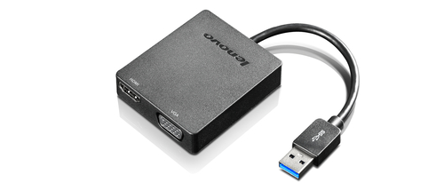 Bild von Lenovo Universal USB 3.0 to VGA/HDMI USB Typ-A Schwarz