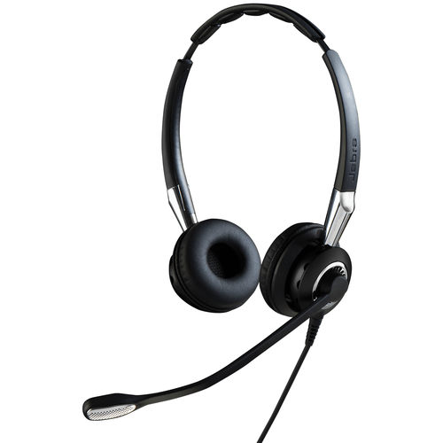 Bild von Jabra Biz 2400 II QD Duo NC Wideband Balanced Kopfhörer Kabelgebunden Kopfband Büro/Callcenter Bluetooth Schwarz, Silber