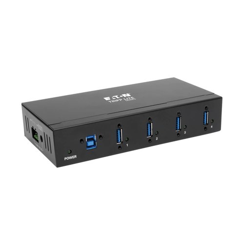 Bild von Tripp Lite U360-004-IND Schnittstellen-Hub USB 3.2 Gen 1 (3.1 Gen 1) Type-B 5000 Mbit/s Schwarz