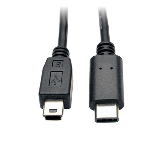 Bild von Tripp Lite U040-006-MINI USB Kabel USB 2.0 1,83 m Mini-USB B USB C Schwarz