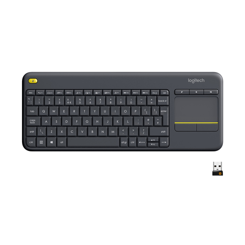 Bild von Logitech K400 Plus Tv Tastatur Universal RF Wireless QWERTY US International Schwarz