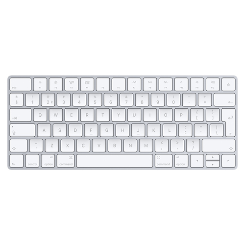 Bild von Apple MLA22 Tastatur Bluetooth QWERTY Englisch Silber, Weiß