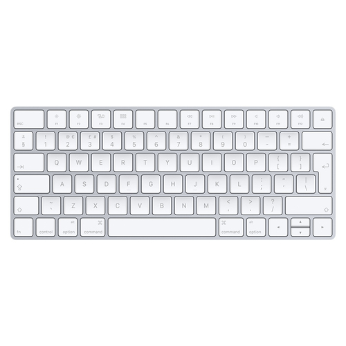 Bild von Apple Magic Keyboard Tastatur Bluetooth QWERTY UK Englisch Silber, Weiß