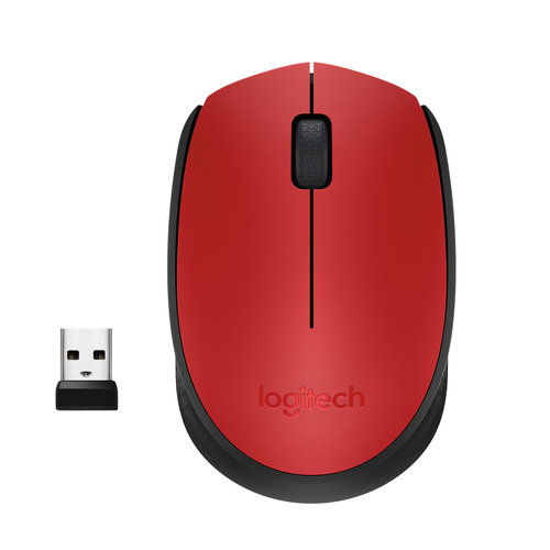 Bild von Logitech M171 Red-K Maus Büro Beidhändig RF Wireless Optisch 1000 DPI