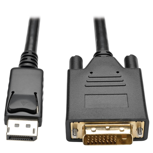 Bild von Tripp Lite P581-003-V2 DisplayPort 1.2-zu-DVI-Adapterkabel (DP mit Verriegelungen auf DVI-D Dual-Link Stecker/Stecker), 0,9 m