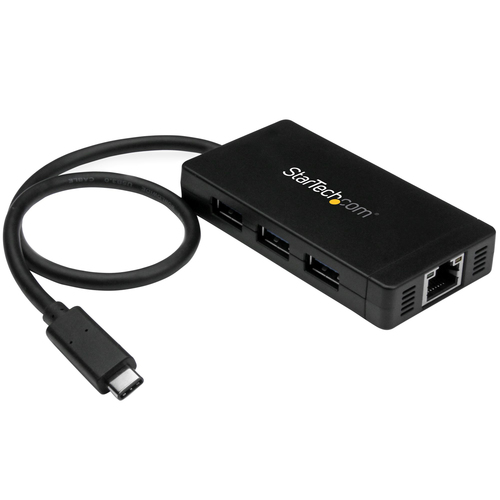 STARTECH 3PT USB 3.0 HUB - USB-C + GBE
