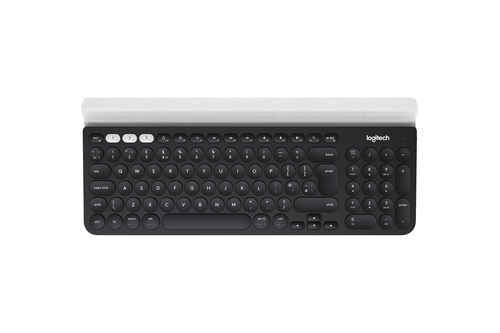 Bild von Logitech K780 Multi-Device Wireless Keyboard Tastatur Universal RF Wireless + Bluetooth QWERTZ Schweiz Grau, Weiß