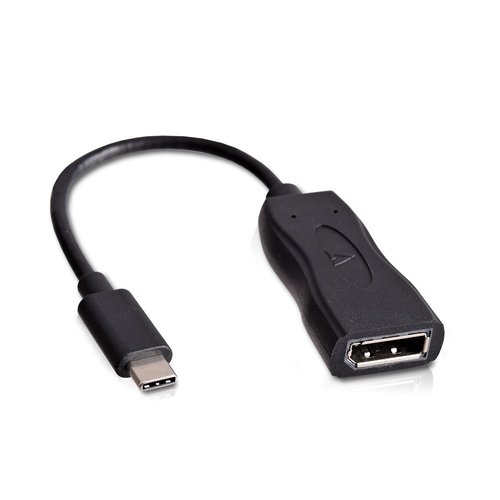 Bild von V7 USB-C(m) auf Displayport(w) Adapter Schwarz