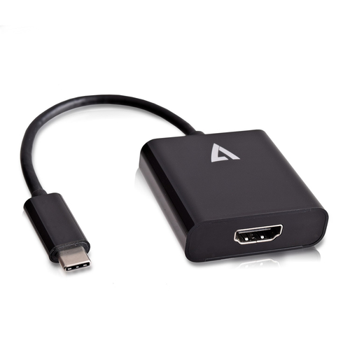 Bild von V7 USB-C(m) auf HDMI(w) Adapter Schwarz