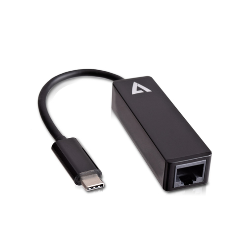 V7 USB-C TO ETHERNET ADAPTER BLACK