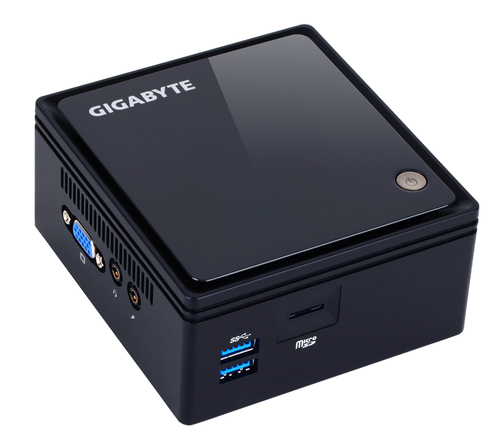 Bild von Gigabyte GB-BACE-3160 PC/Workstation Barebone 0,69L Größe PC Schwarz J3160 1,6 GHz