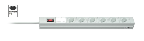 Bild von Vertiv Knürr DI-STRIP PDU, Basic, 0HE/1HE, Eingang SEV1011 T12 230 V 10 A, Ausgänge (6)Typ13