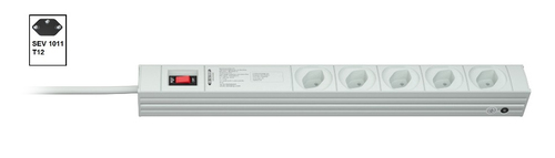 Bild von Vertiv Knürr DI-STRIP PDU, Basic, 0HE/1HE, Eingang SEV1011 T12 230 V 10 A, Ausgänge (5)Typ13