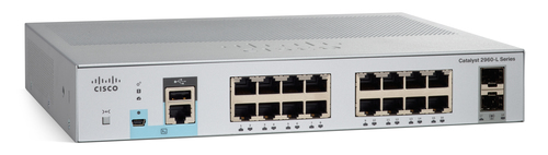Bild von Cisco Catalyst 2960L-16TS-LL Managed L2 Gigabit Ethernet (10/100/1000) 1U Grau