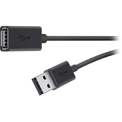 Bild von Belkin USB 2.0 A M/F 3m USB Kabel USB A Schwarz
