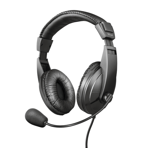 Bild von Trust 21661 Kopfhörer & Headset Kabelgebunden Kopfband Anrufe/Musik Schwarz