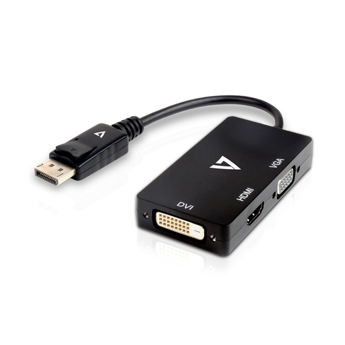 Bild von V7 DisplayPort-Adapter (m) auf VGA, HDMI oder DVI (w)