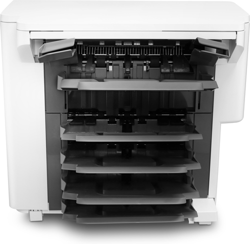 Bild von HP LaserJet-Stapelfach mit Hefter und Mailbox