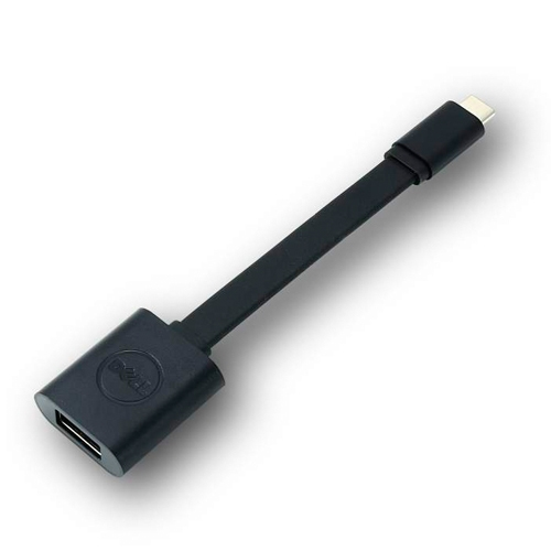 Bild von DELL USB-C - USB-A 3.0 USB Kabel 0,131 m Schwarz