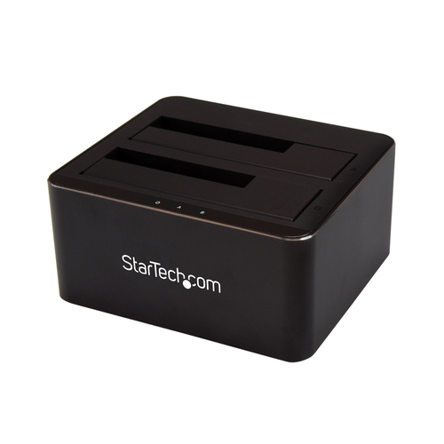 Bild von StarTech.com Zweifach SATA Festplatten Dockingstation für 2x 2,5/3,5&quot; SATA SSDs/HDDs - USB 3.0
