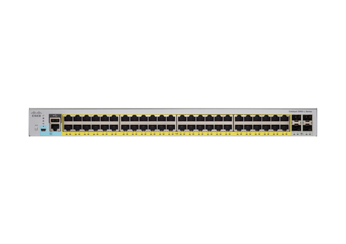 Bild von Cisco CATALYST 2960L 48 PORT GIGE Managed L2 Gigabit Ethernet (10/100/1000) 1U Grau
