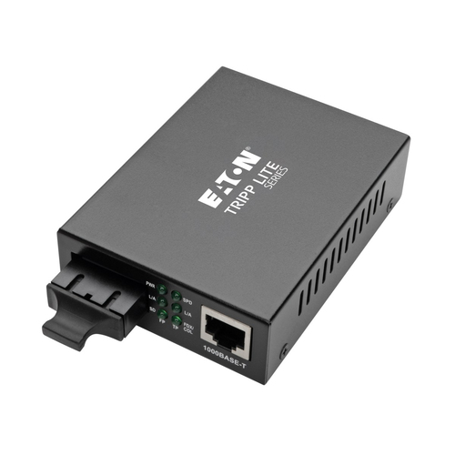 Bild von Tripp Lite N785-INT-SC Gigabit-Multimode-Glasfaser-zu-Ethernet-Medienkonverter, 10/100/1000 SC, internationale Stromversorgung, 1310 nm, 2.000 m