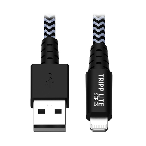 Bild von Tripp Lite M100-003-HD Hochbelastbares USB-A-zu-Lightning Sync-/Ladekabel, MFi-zertifiziert - Stecker/Stecker, USB 2.0, 0,91 m