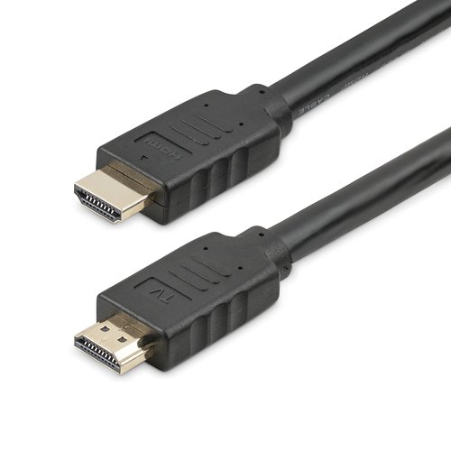 Bild von StarTech.com 10 m HDMI 2.0-Kabel - 4K 60 Hz Active HDMI-Kabel - CL2 für In-Wall-Installation - Langlebiges Hochgeschwindigkeits-UHD-HDMI-Kabel - HDR, 18 Gbit/s - St/St - Schwarz