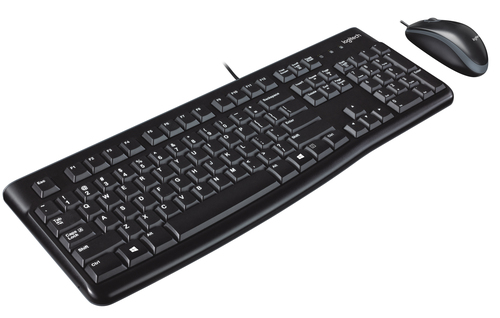 Bild von Logitech Desktop MK120 Tastatur Maus enthalten Büro USB QWERTY UK International Schwarz