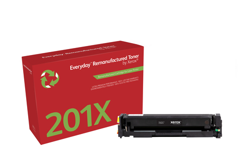 Bild von Everyday Wiederaufbereiteter Schwarz Toner von Xerox für HP 201X (CF400X), Hohe Kapazität