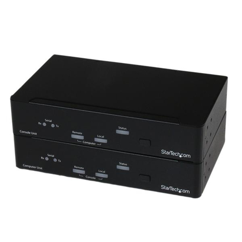 Bild von StarTech.com USB DVI KVM Konseln Extender mit Seriell und Audio über Multimode Glasfaser (LWL) bis 2 km