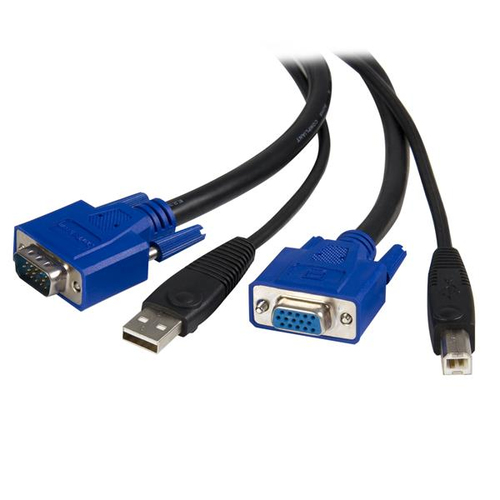 STARTECH 6 FT 2-IN-1 USB KVM CABLE