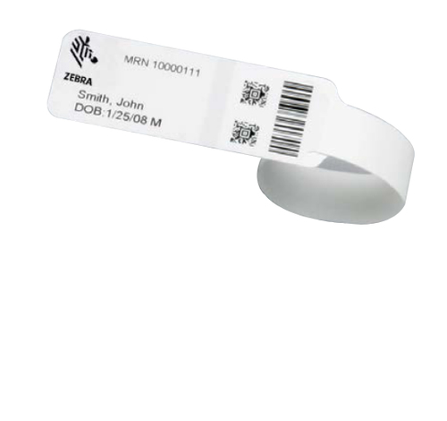 Bild von Zebra 10031289K Armband Weiß Krankenhaus-Armband